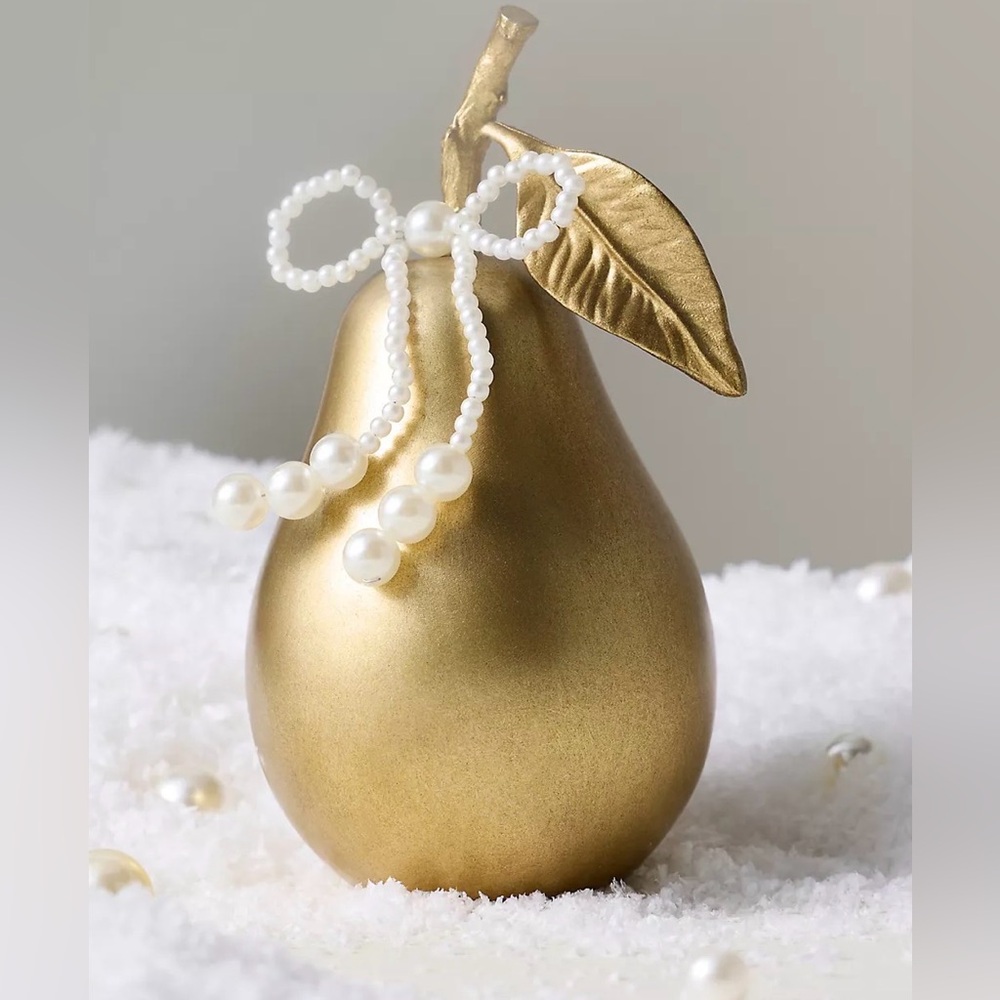 Anthropologie Colette Pearl Golden Pear